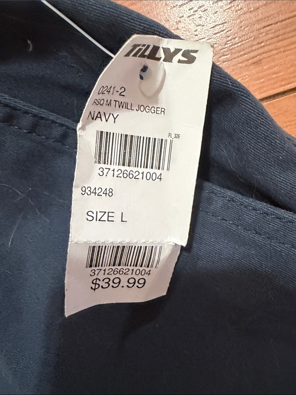 🆕RSQ Men's Dark Navy Blue Side Pocket Drawstring Cotton Joggers::NWT:: - Picture 3 of 7